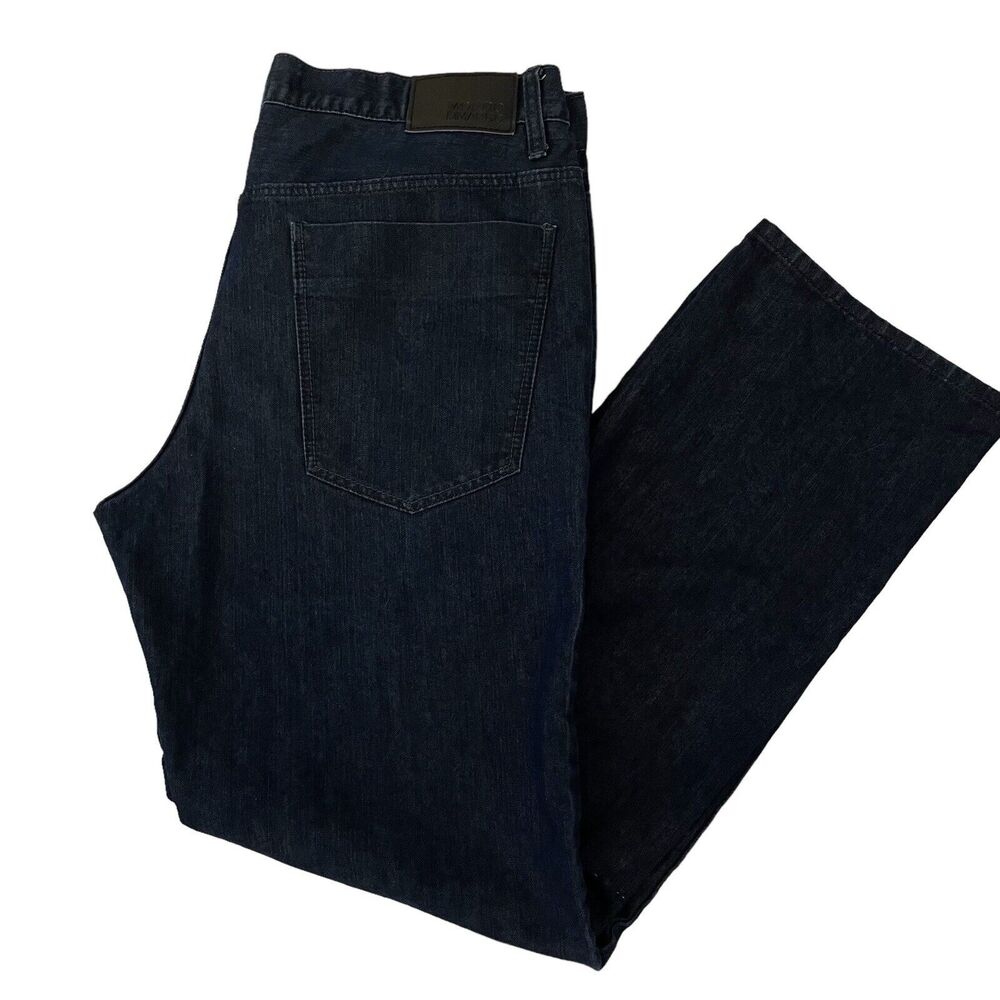 Mondo Dimarco Jeans Mens W36 Dark Blue Straight Leg Cotton Pants Denim 36 x 32